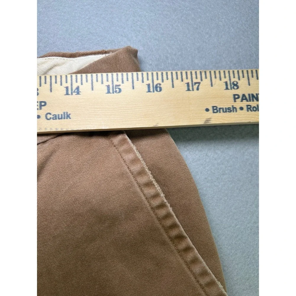 Polo Ralph Lauren Chino Pants Mens 33x30 Brown Tan Cotton Straight Leg Trousers